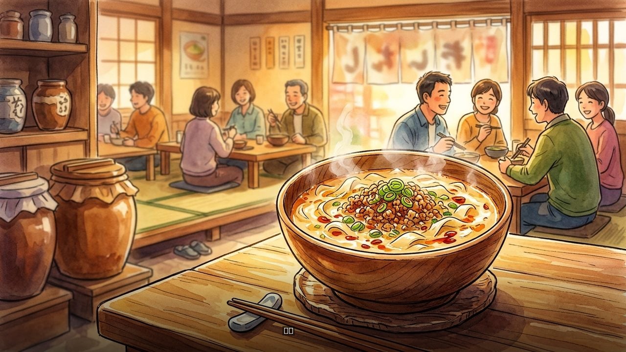 豆乳たんたんほうとうとは、一体どんな一杯なのでしょうか？ | 手打ちほうとうと発幸料理の店 元祖へっころ谷