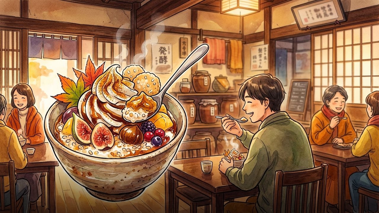話題の発酵パフェを、実際に注文して食べてみた | 手打ちほうとうと発幸料理の店 元祖へっころ谷