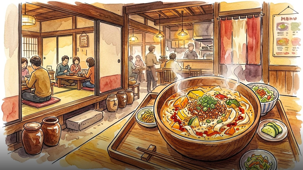 ほうとう御膳を、実際に注文して食べてみた | 手打ちほうとうと発幸料理の店 元祖へっころ谷