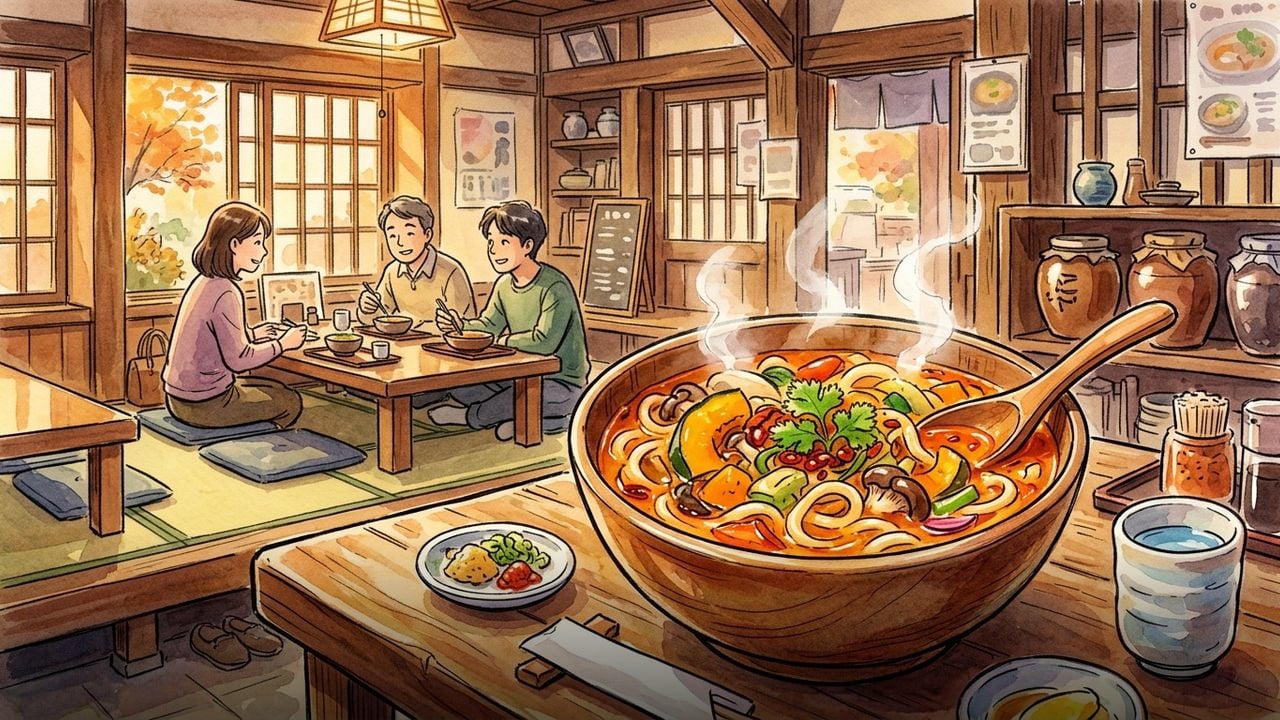 トムヤンクンほうとうを楽しむ、3つのおすすめの食べ方 | 手打ちほうとうと発幸料理の店 元祖へっころ谷